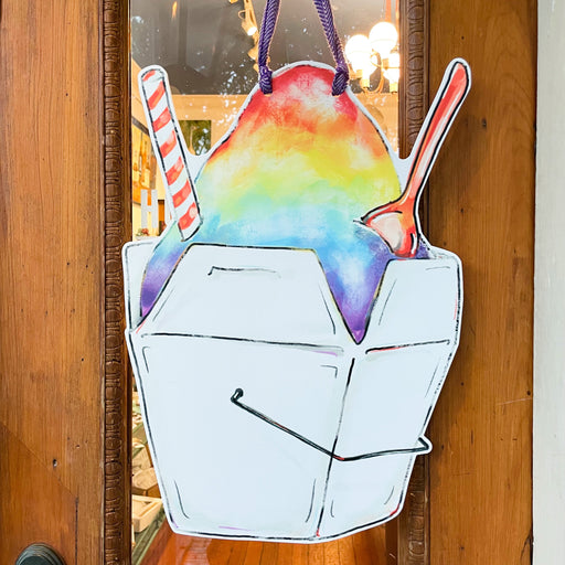 Rainbow Snoball Door Hanger Home Malone New Orleans