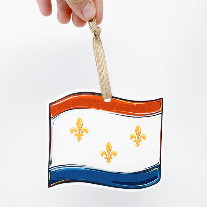 New Orleans Flag Ornament