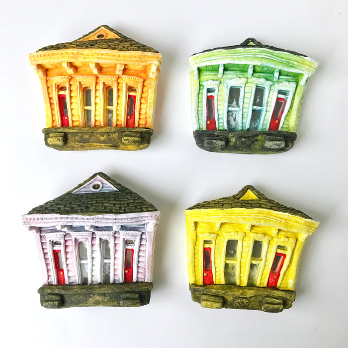 Tamar Taylor Colorful + Vibrant Double Shotgun House, One of a kind wall/home decor, Made in Nola