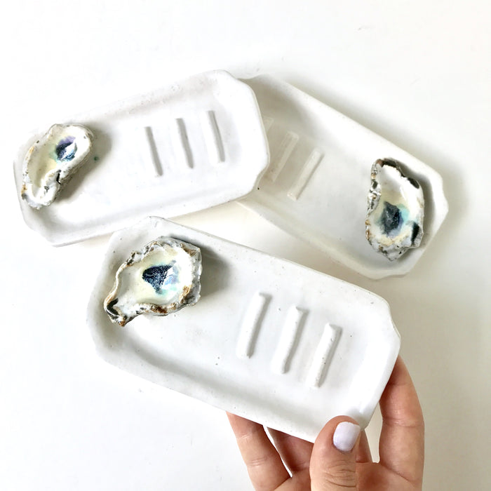 Ceramic Oyster Soap Dish