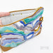 Zydeco & Jazz Summer time Gold Details Women's crossbody clutch hand bag, Blue hues, Perfect Mother's day Gift