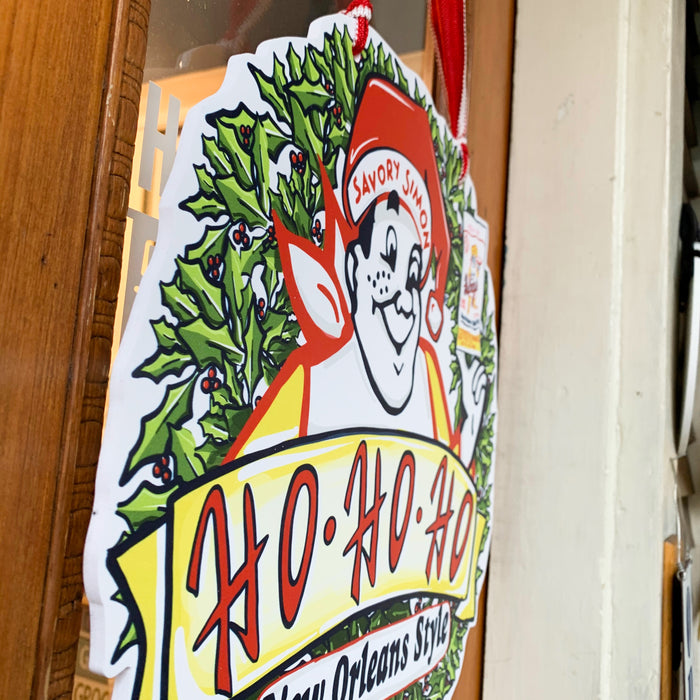 Ho Ho Hubig's Wreath Door Hanger