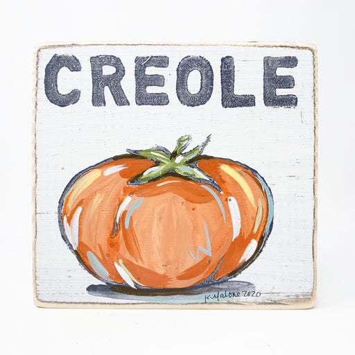 Creole Tomato Kitchen Wood Art Sign