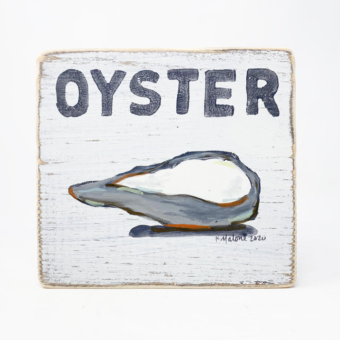 Home Malone Kitchen Art Oyster Wood Sign