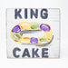 Home Malone King Cake Wood Sign Kitchen Mardi Gras Art