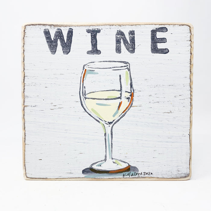 Wine Wood Sign