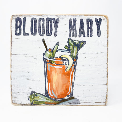Home Malone Bloody Mary Wood Kitchen Art Sign
