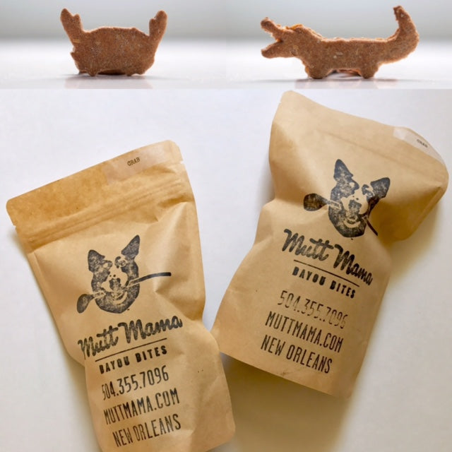 Mutt Mama Organic Pet Treats for Dogs with Allergies Pumpkin Crab + Peanut Butter Gator Flavored // New Orleans Louisiana