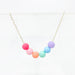 Colorful Rainbow Gum Ball Necklace Made in the South