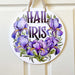 Krewe of Iris, Hail Iris, Beadered Purple Iris, Iris Logo, Mardi Gras, New Orleans, Home Malone, Door Hanger, Mardi Gras Krewe, NOLA Mardi Gras, NOLA Parade, Sunglasses Krewe