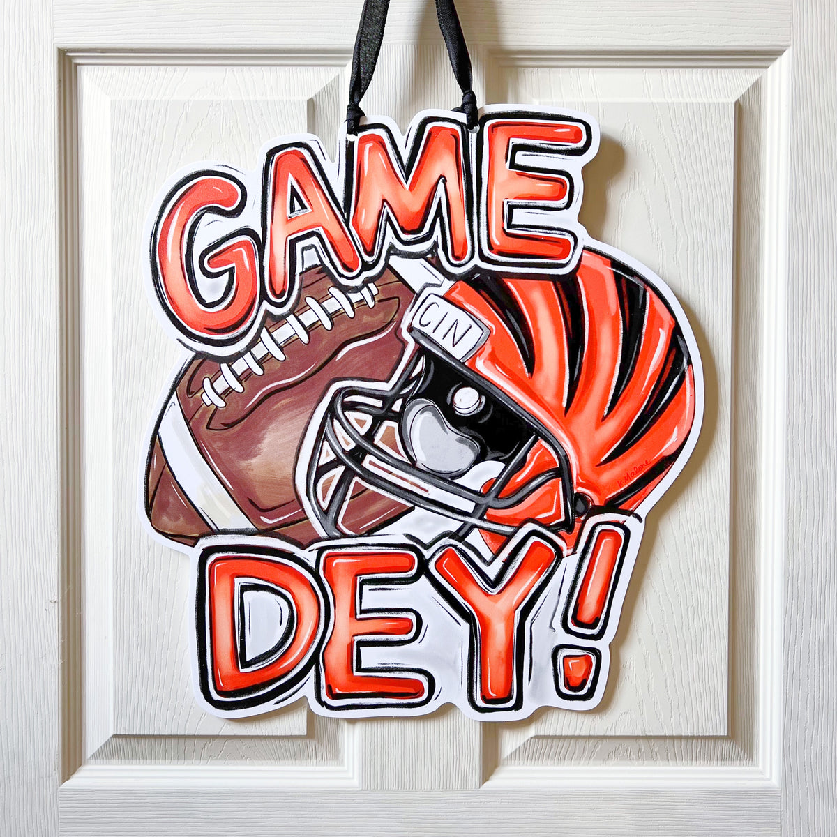 Bengals Game Dey Door Hanger - ONLINE EXCLUSIVE — Home Malone