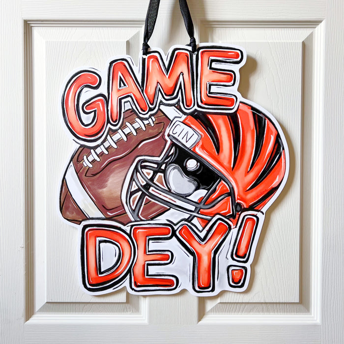 Bengals Game Dey Door Hanger - ONLINE EXCLUSIVE