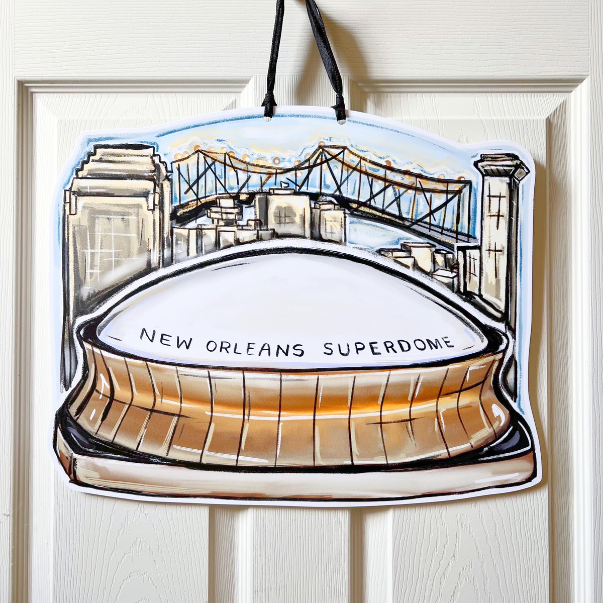 New Orleans Saints Art Caesars Superdome Art Print NO Saints 