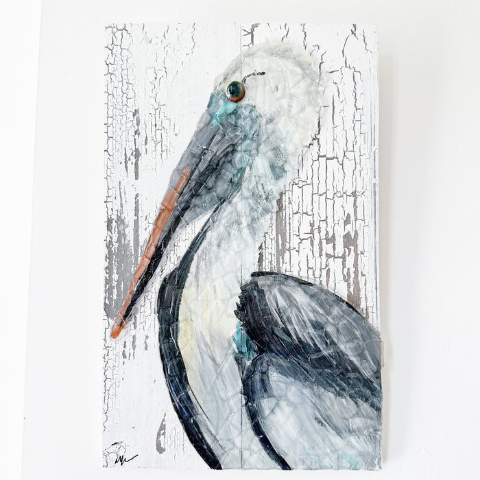 Pelican Seaglass Art No. 4