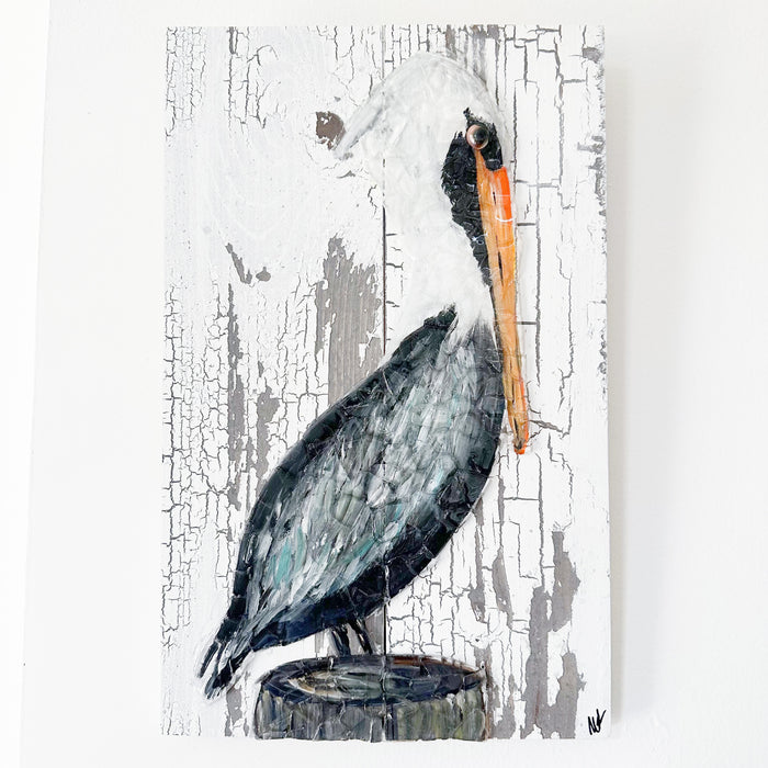Pelican Seaglass Art No. 5