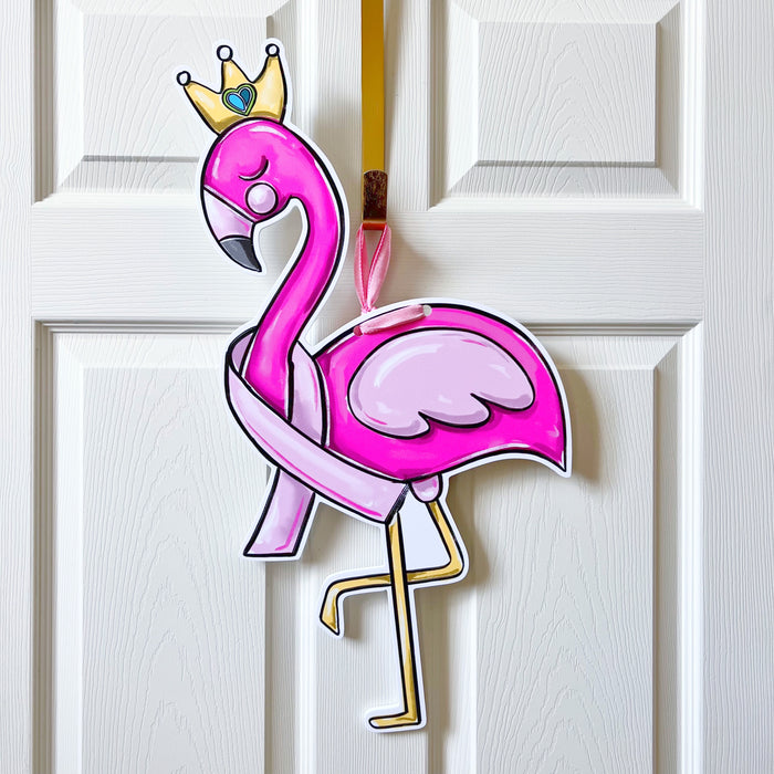 Touro Breast Cancer Awareness Flamingo Door Hanger - ONLINE EXCLUSIVE