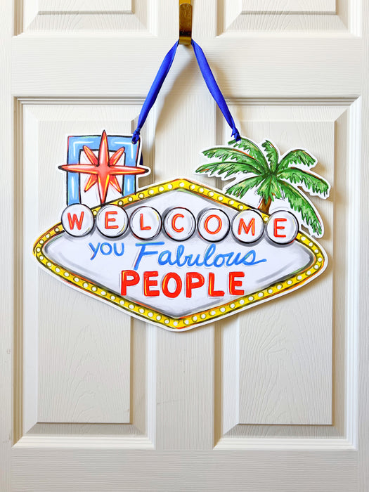 Vegas Fabulous Welcome Door Hanger - ONLINE EXCLUSIVE