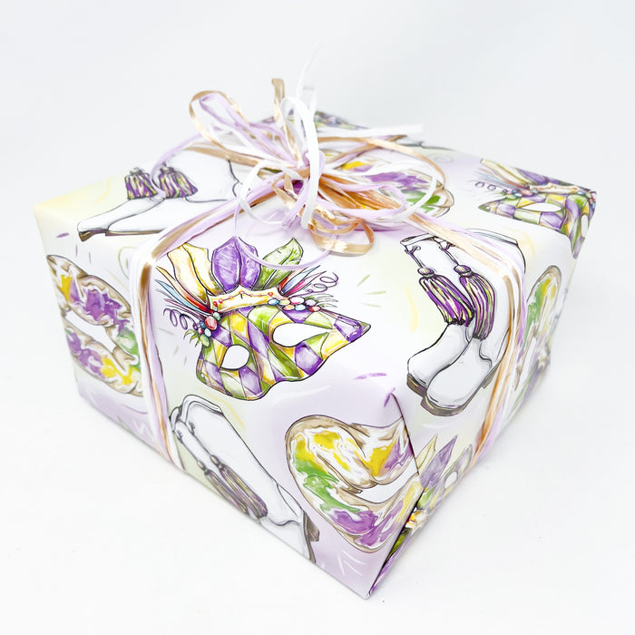 Mardi Gras Wrapping Paper Home Malone New Orleans
