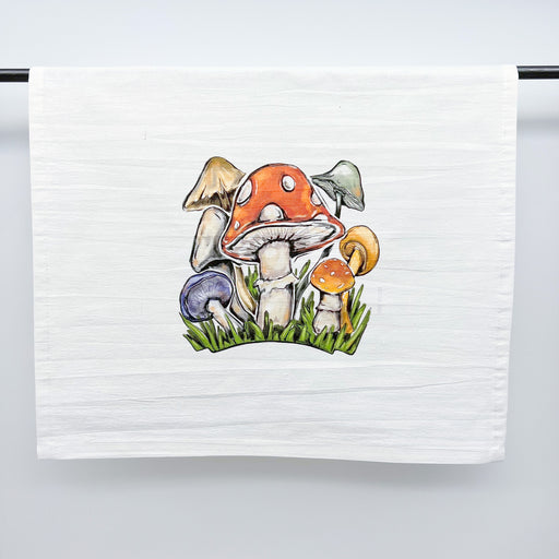 Mushroom Towel, Kitchen towel, woodland towel, Home Malone, New Orleans art, mushroom cap, mushroom field, fungi fun