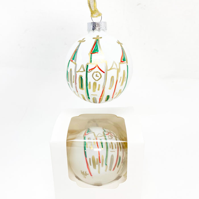 Glass Cathedral Ornament