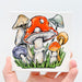 Mushroom  Coaster, woodland, Home Malone, New Orleans art, mushroom cap, mushroom field, fungi fun