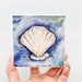 seashell coaster, coastal coaster, stone coaster, absorbent, Home Malone, New Orleans art