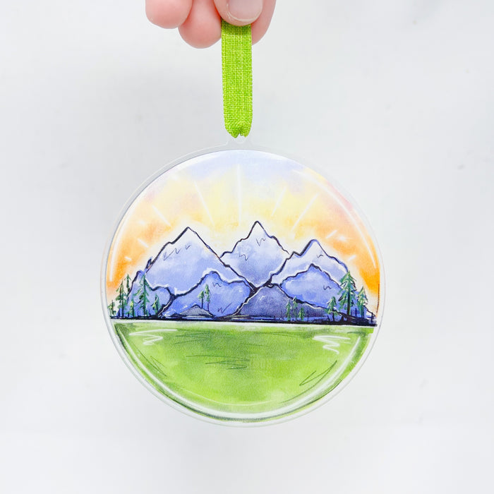 Acrylic Mountain Ornament - ONLINE EXCLUSIVE