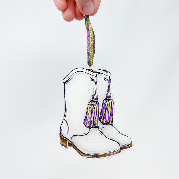 Mardi Gras Majorette Marching Band Boots Ornament Home Malone New Orleans