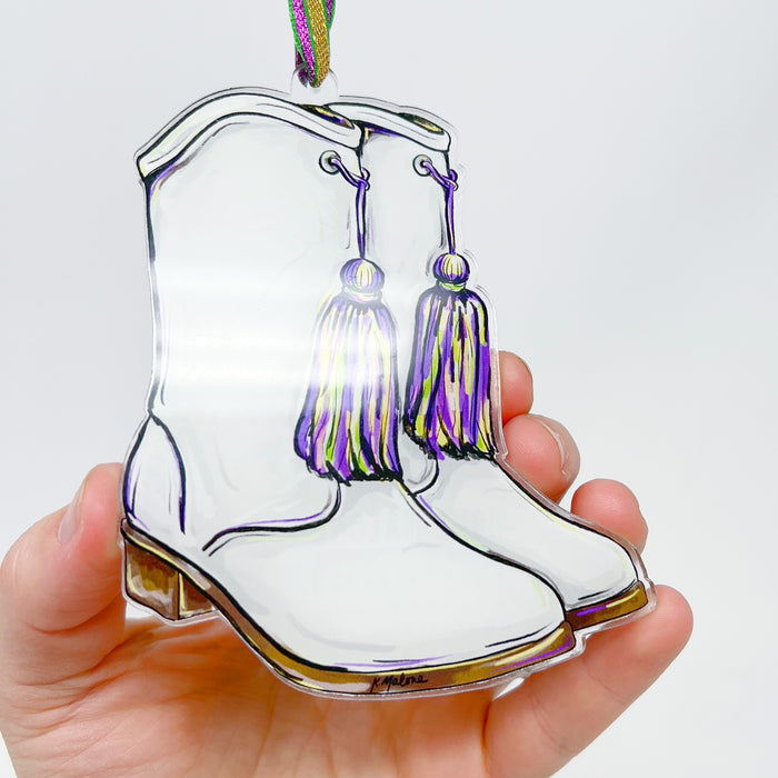 Acrylic Marching Boots Ornament