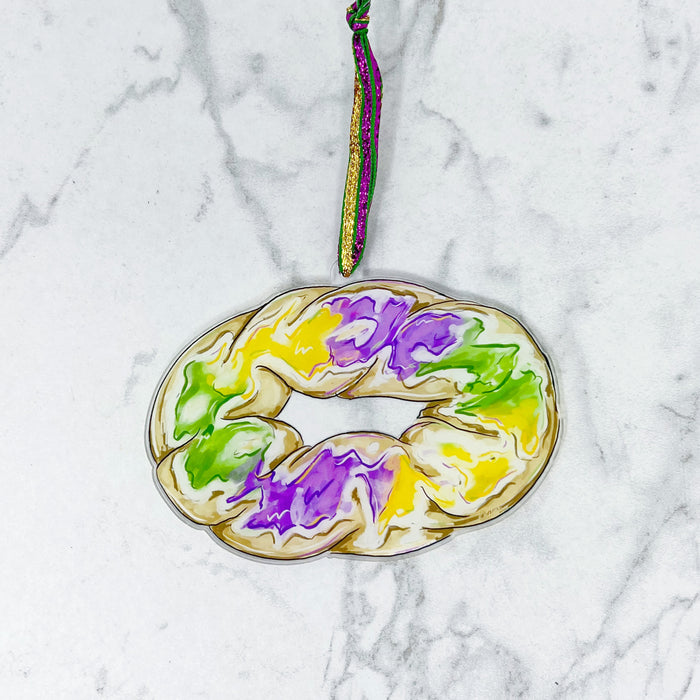 King Cake Ornaments Perfect for Your Mardi Gras Tree