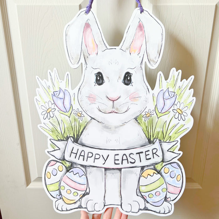 Happy Easter Bunny Door Hanger