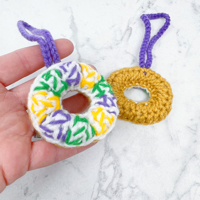 Crochet King Cake Ornament