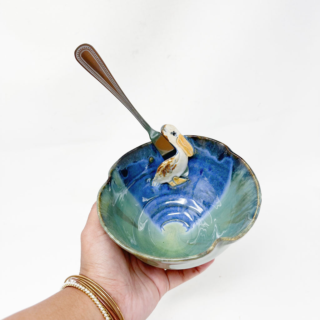 Ceramic Dip Bowl: Pelican