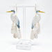 Blue Heron Polymer Clay Art Earrings New Orleans Jewelry Maker at Home Malone New Orleans, Louisana - Best Local Gift Shop