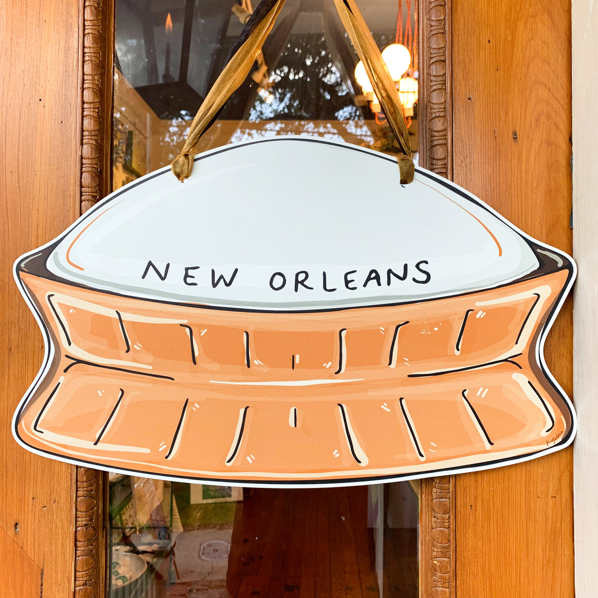 Superdome Door Hanger - New Orleans Saints Door Decor at Home Malone