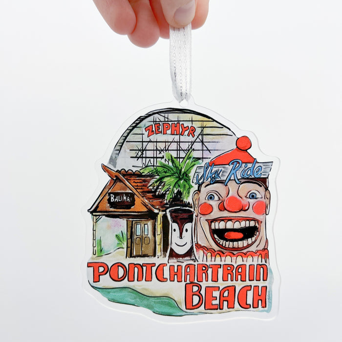 Acrylic Pontchartrain Beach Ornament