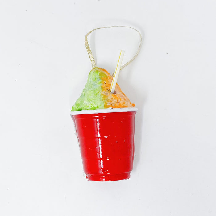 Sno-Ball Ornament Magnet: Red Cup