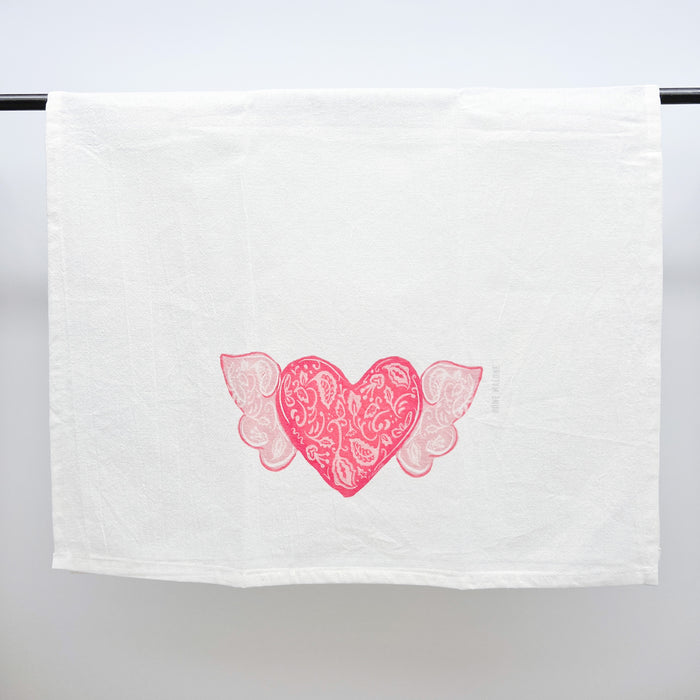 Chinoiserie Winged Heart Towel