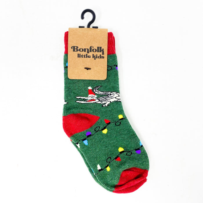 Bonfolk Little Kids Socks - Christmas Gator