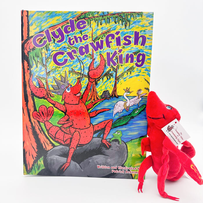 Clyde The Crawfish King Book & Plush Set
