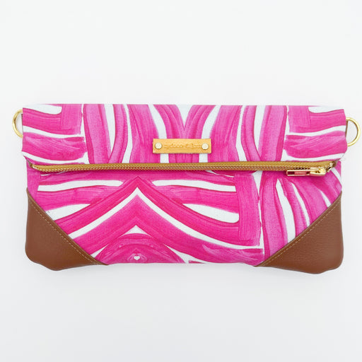 Zydeco & Jazz Hot Pink Colorful Fun Unique Patterned Textile Hand Bag for Women, NOLA