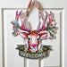 Holiday Deer Welcome Door Hanger, Home Malone, New Orleans Art, Rudolph, Merry Christmas, Happy Holidays, Reindeer, Ho Ho Ho, Southern Christmas, Festive Outdoor Decor, Santa's Sleigh