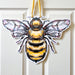 Bee Door Hanger, New Orleans Art, Home Malone, Spring, Summer, Pollinator, Honey Bee, Worker Bee, Queen Bee, Insect, Honeycomb