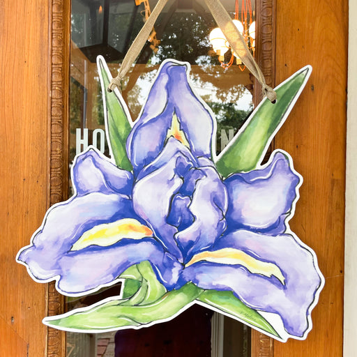 Purple Iris Door Hanger Home Malone New Orleans