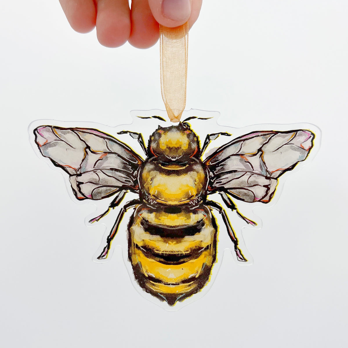 Bumble Bee Ribbon Art: 1 3/4