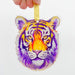 LSU Tiger Head Ornament, Home Malone, New Orleans Art, Purple and Gold, Louisiana State University, LSU Tigers, Baton Rouge, Bengal Tiger, Striped Tiger, Football, Tree Ornament