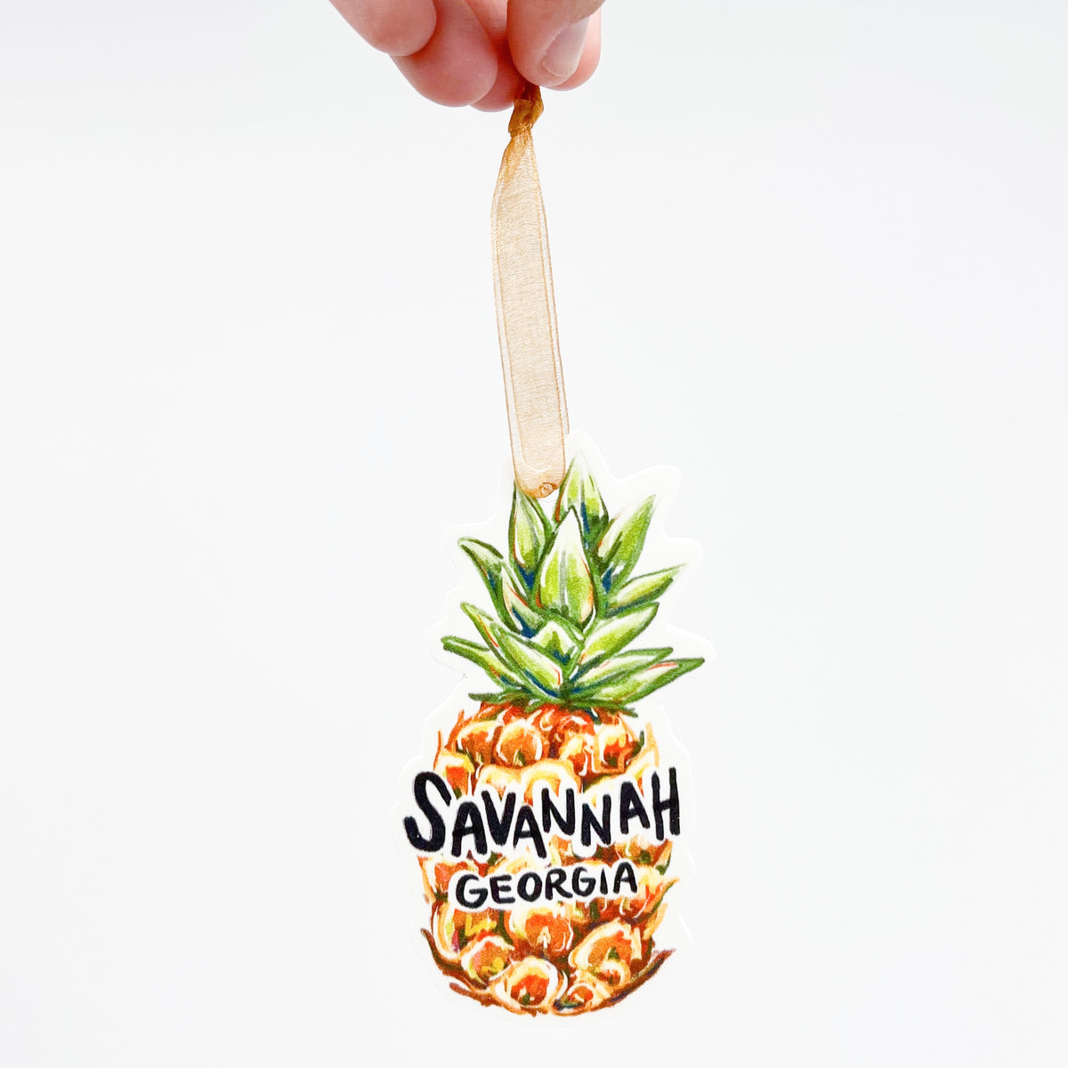 Savannah Pineapple Ornament ONLINE EXCLUSIVE, Pineapple, Savannah