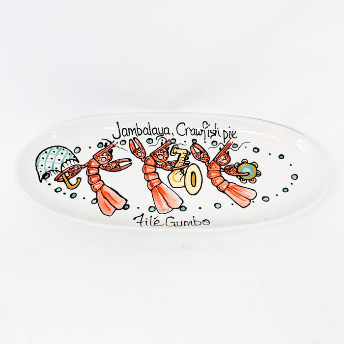 Second Line Crawfish Long Platter