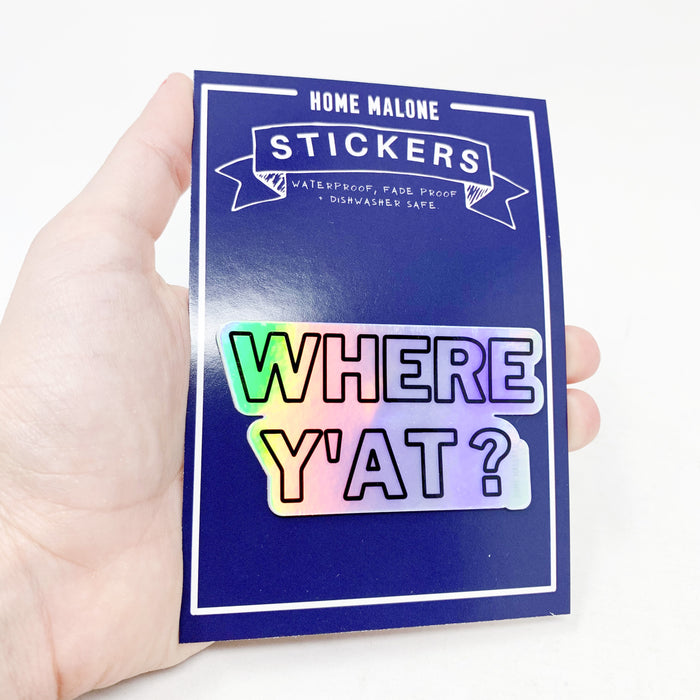 Where Y'at? Sticker