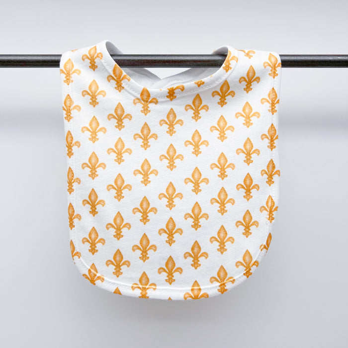 Yellow Gold Gender Neutral Baby Bib Home Malone New Orleans Louisiana Baby Registry